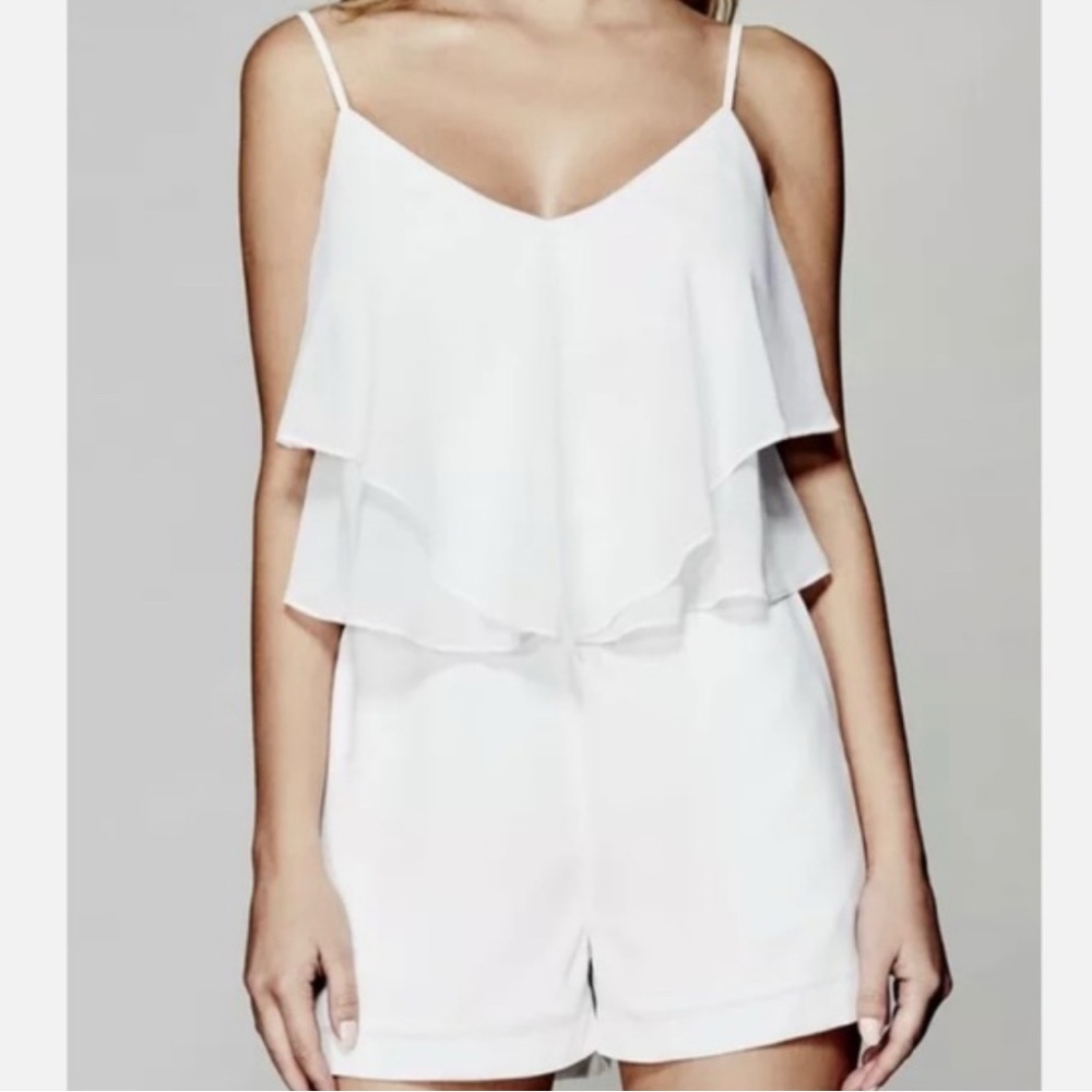 Marciano White Layered Romper